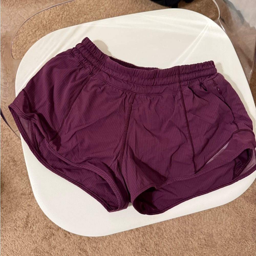 Lululemon Athletica hotty Maroon Athletic Shorts
